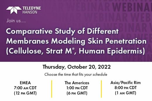 Comparative Study of Different Membranes Modeling Skin Penetration