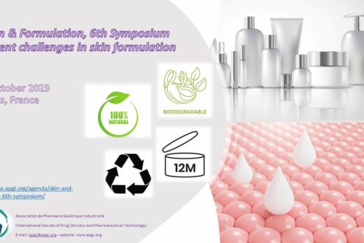 Skin &amp; Formulation &#8211; Congrès APGI &#8211; Nantes 2&amp;3 Octobre 2023